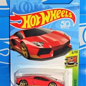 Hot Wheels 2018 Exotics Series #239 Aventador Miura Homage Red